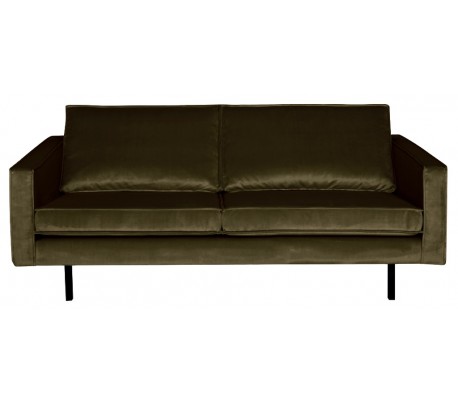 Rodeo 2,5-personers sofa i velour B190 cm - Mørkegrøn