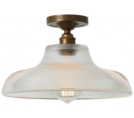 Mono Plafond Ø30 cm 1 x E27 - Antik messing