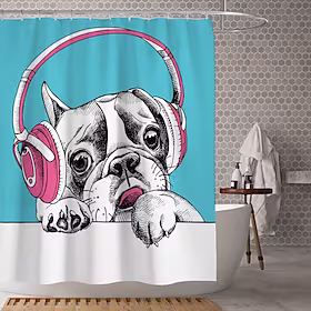 vandtæt stof bruseforhæng badeværelse dekoration og moderne og klassisk tema. designet er smukt og holdbart, hvilket gør dit hjem smukkere.