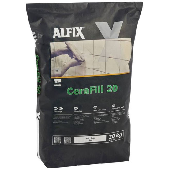 Alfix Cerafill 20 Klinkefuge Lysgrå 20kg