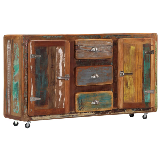 vidaXL skænk 150x43x86 cm massivt genbrugstræ