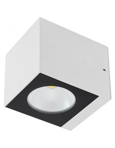 TEKO Væglampe i aluminium H9,1 cm 1 x 6W COB LED - Mat hvid