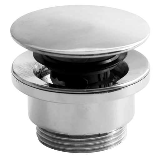 Lavabo Luna push-open bundventil, Ø63 mm, krom