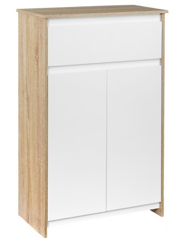 Skab til badeværelset i MDF B60 cm - Hvid/Natur