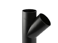 Geberit 50 mm 45° sort PEH-afløbsgrenrør