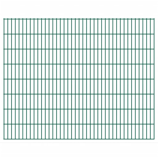 vidaXL havehegnspaneler 2D 2,008x1,63 m 42 m (total længde) grøn