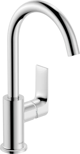 Hansgrohe Rebris E 210 vandhane m/svingtud og løft-op bundventil, krom