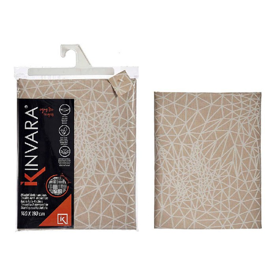 Dug Jacquard Abstrakt Beige (140 x 180 cm)