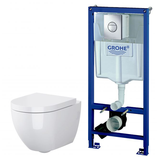 Grohe / Harmony Rimless Indb.cisterne,hængeskål + Sæde39109000. + 6825011. + 9515.20