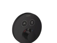 hansGrohe ShowerSelect S Termostatarmatur til indbygning med afspærring til 2 udtag, mat sort
