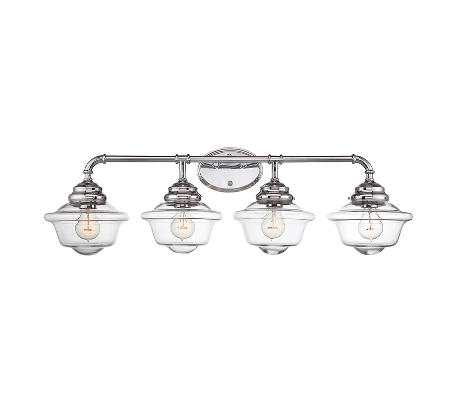 Fairfield 4 Badeværelseslampe B88 cm - Poleret krom/Klar