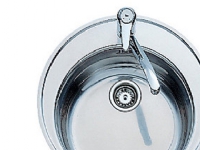 Juvel vask KC380 Ø51 med strainer, børstet