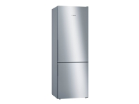 Bosch Serie | 6 KGE49AICA - Køleskab/fryser - bund-fryser - bredde: 70 cm - dybde: 65 cm - højde: 201 cm - 419 liter - Klasse C - rustfrit stål