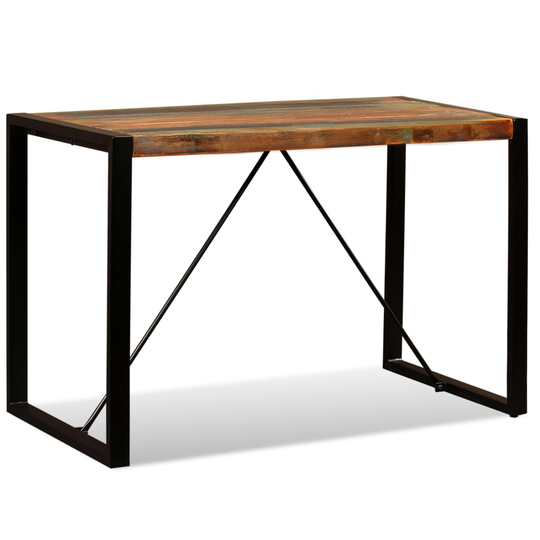 vidaXL spisebord 120 cm massivt genbrugstræ