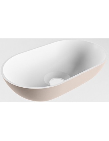 POOLE håndvask 30 x 18 cm Solid surface - Talkum/Røg