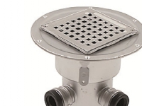 Blücher 110 mm afløbsskål t/smøremembran, m/studs, lodret, lang