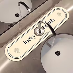 vandhanemåtte til køkken/badeværelsesvask, kiselalger-mudderhanehåndtag drypfangermåtte, køkkenvagtvaskemåtter absorberende hurtigttørrende, badeværelsesarmatu