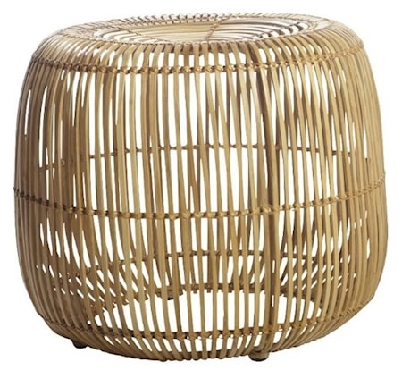 Skammel Modern Ø 52x46 cm - Natur