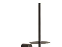 Reservepapirholder sort krom - Reservepapirholder m/plade sort krom