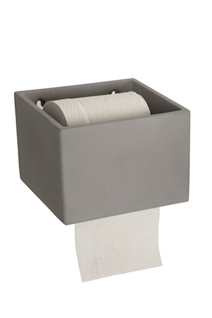 Toiletpapirsholder Cement 10 cm - Grå