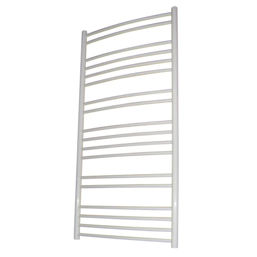 Kriss Apollo buet håndklædetørrer t/Central-/Fjernvarme 1180x600mm, Hvid