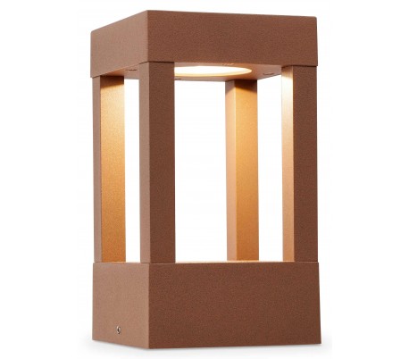 Agra halvmurslampe H20 cm 1 x COB LED 10W - Rust