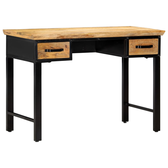 vidaXL skrivebord 110 x 50 x 76 cm massivt mangotræ