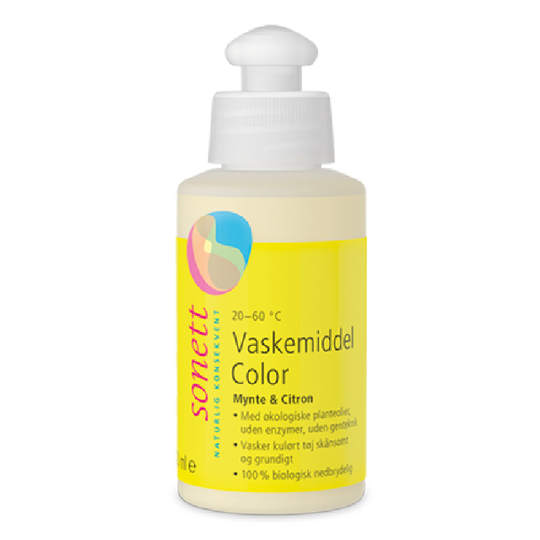 Vaskemiddel color mynte & Citron Sonett 120 ml