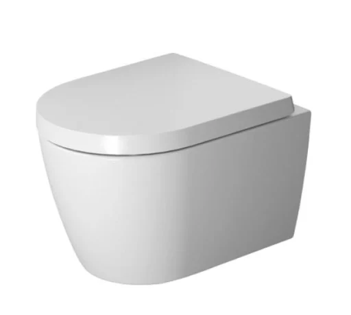 Duravit ME by Starck Rimless Compact væghængt toilet, m/WonderGliss, hvid