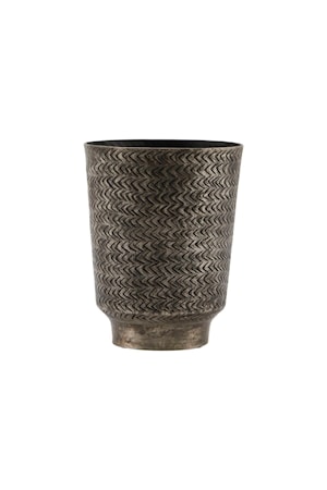 Krukke Oli Børstet Sort finish 18 cm