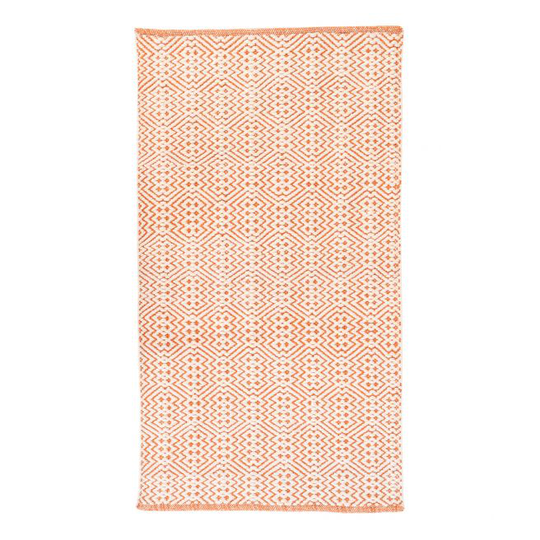 Løber i mørk koral - lavet af 100% genanvendt plastik 80x150 cm - 3981297