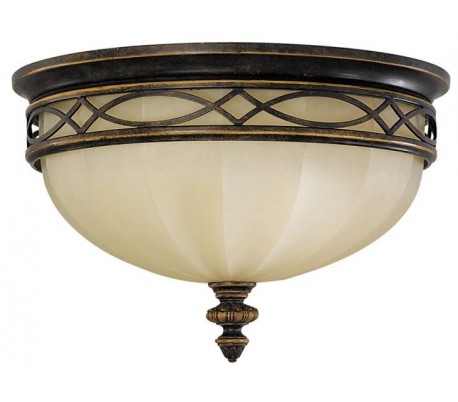 Drawing Room Plafond Ø35,6 cm 3 x E27 - Rustik bronze