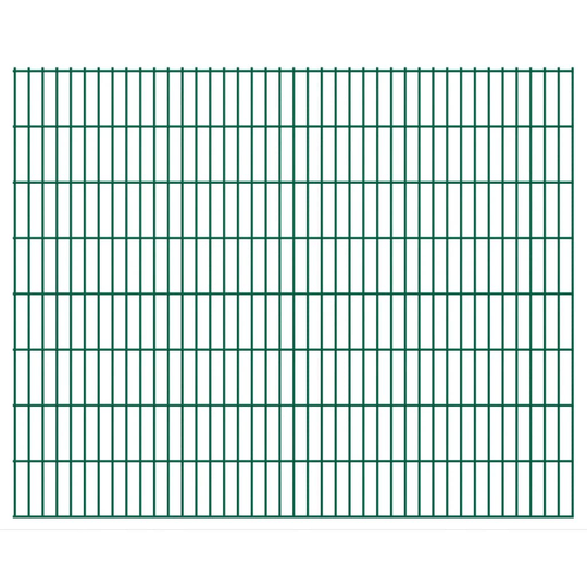 vidaXL havehegnspaneler 2D 2,008x1,63 m 34 m (total længde) grøn