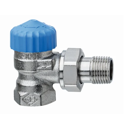 TA Standard radiatorventil med stor gennemløb og uden forindstilling 3/4", vinkelløbende (til 1-strengsanlæg)