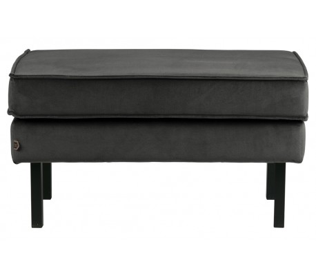Rodeo Skammel i velour 84 x 54 cm - Antracit
