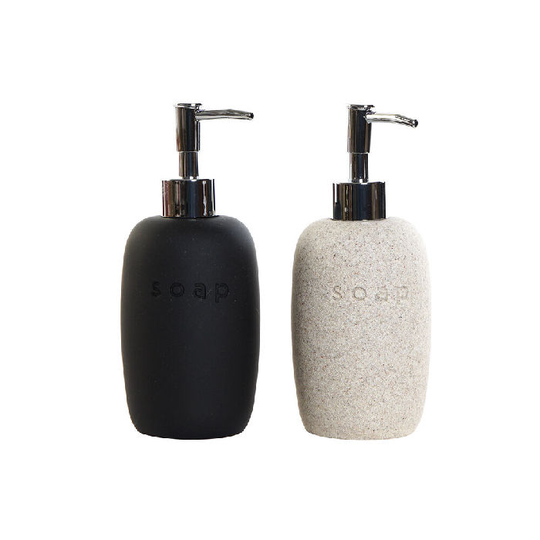 Sæbedispenser DKD Home Decor PVC Stentøj (2 pcs) (8 x 8 x 18 cm)