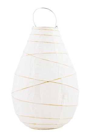 Lysholder Drop Ø 20x30 cm - Hvid