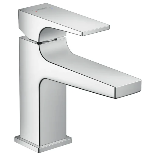 HANSGROHE etgrebsbatteri 127mm tud 1hul t/hv m/push-open chrome