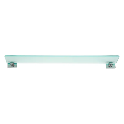 Tesa Ekkro glashylde, satinert glass/krom