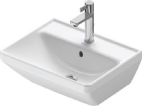 Duravit D-Neo håndvask 600mm - 600x165x440mm hvid højgl, med overløb, 1 hanehul