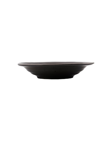 Rustic Dyb tallerken 25 cm Mørkegrå