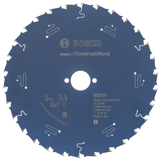 Bosch Rundsavsklinge Construct 235x2,8x30 Mm 30 Tdr - 2608644339