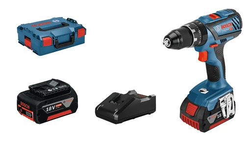 Bosch slagboremaskine GSB 18V-28, 2 x 18 V/4,0 Ah
