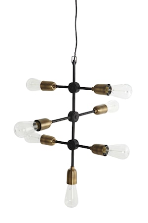 Taglampe Molecular 7 48 cm - Sort/Messing
