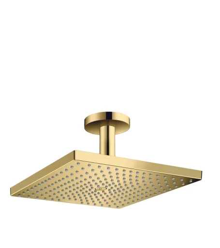 Hansgrohe Raindance E 1jet hovedbruser inkl. loftbefæstigelse 100 mm, poleret guld-optik