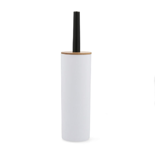 Toiletbørste Quid Cabinet Bambus Hvid/Sort Plastik