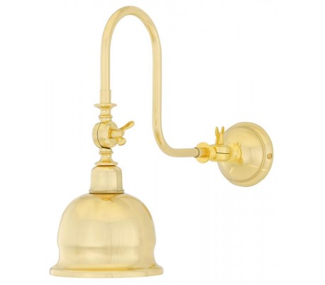 Apia Væglampe H32 cm 1 x E27 - Poleret messing