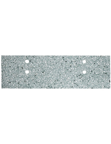 Marcel topplade med afløbshuller 150 x 45 cm terrazzo - Grøn