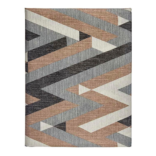 Dug Tyndt kanvas Striber Brun Beige (140 x 180 cm)