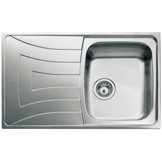 Juvel Køkkenvask Uni100d M/strainer Poleret Kummemål: 340x400x170 Mm